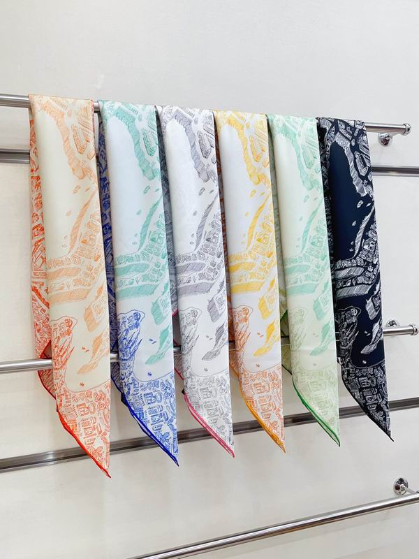 Hermes Silk Scarf 90X90cm E060609